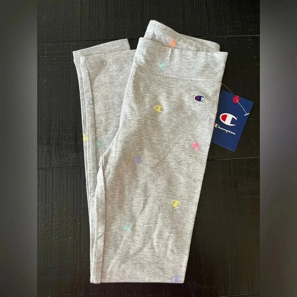 Champion Girls Size S Legging Colorful Logo - Picture 1 of 3